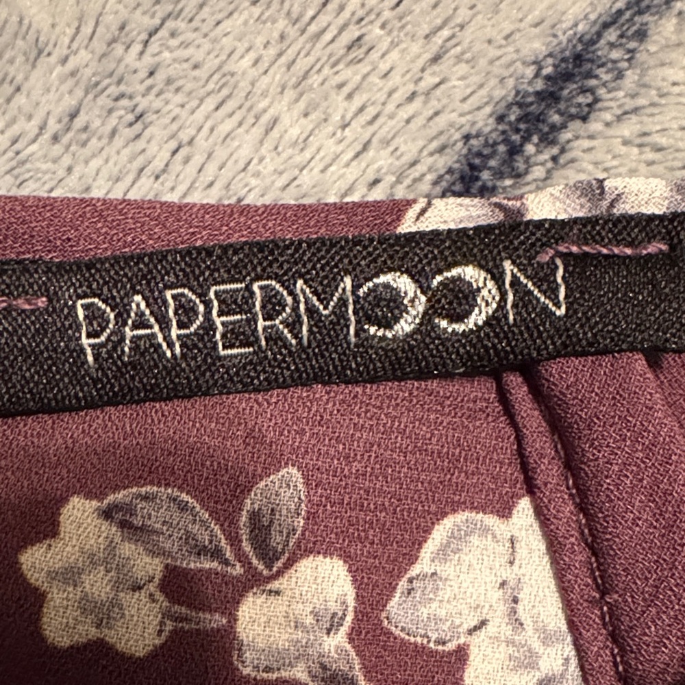 Papermoon Mauve and White Floral Blouse